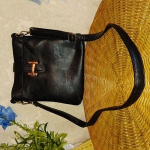 Black crossbody bag.